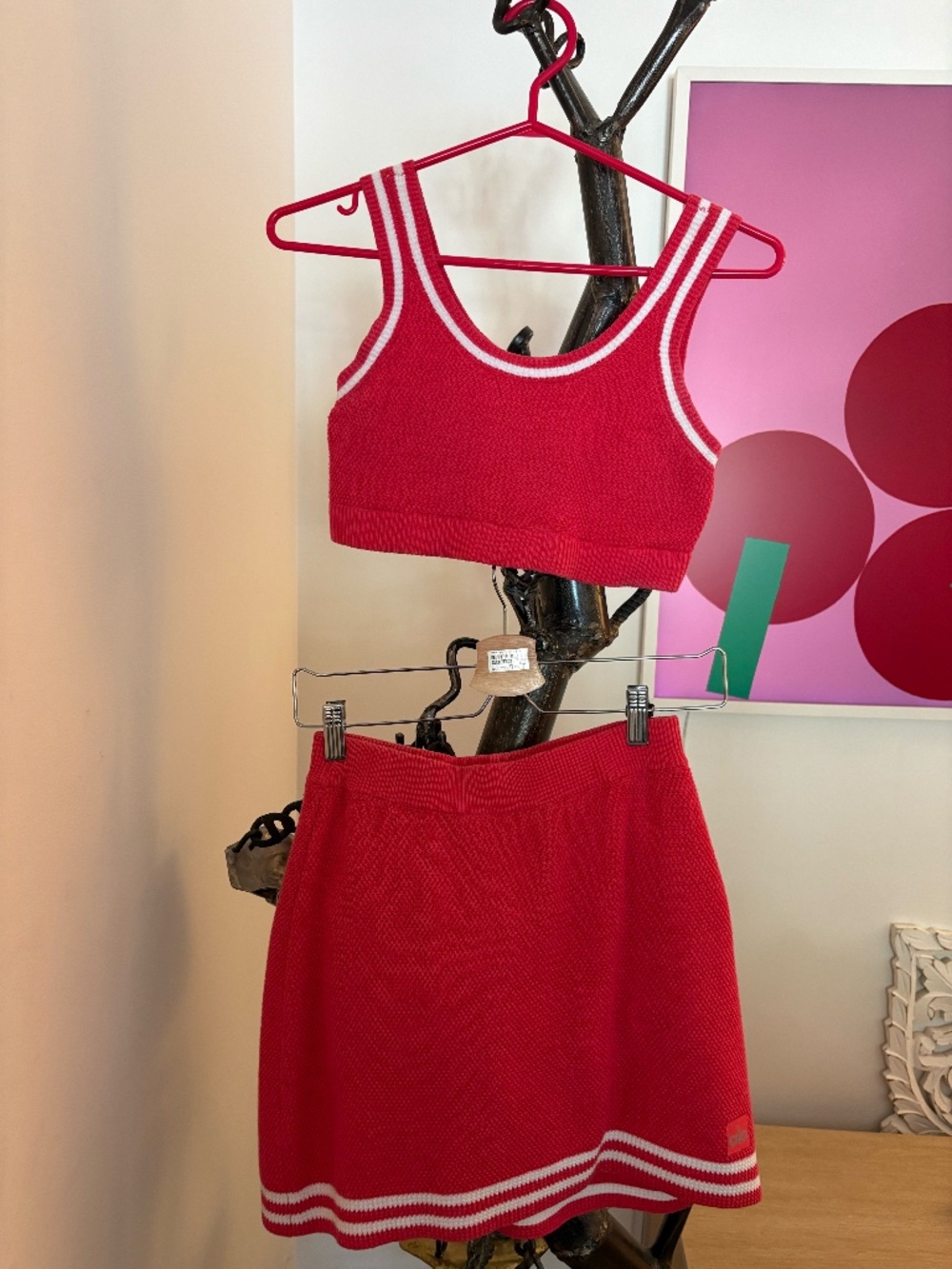 Alo Knit Tennis Club Sweater knit top and skort